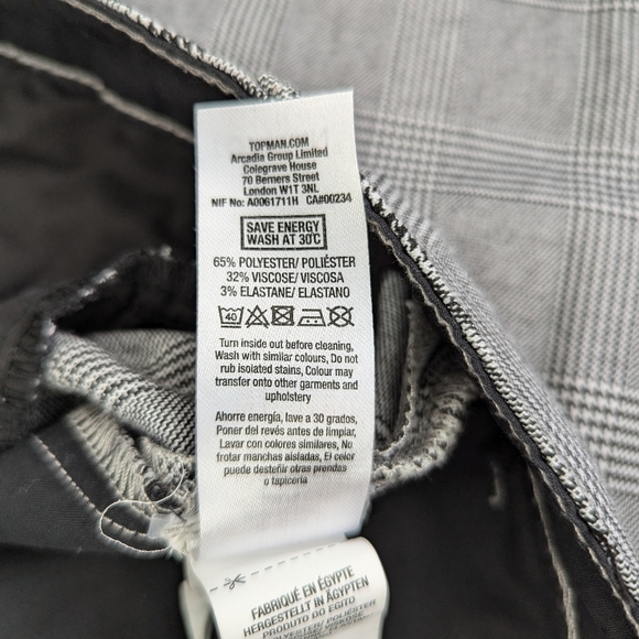 Topman Black and White Dress Pants - Picture 5 of 8